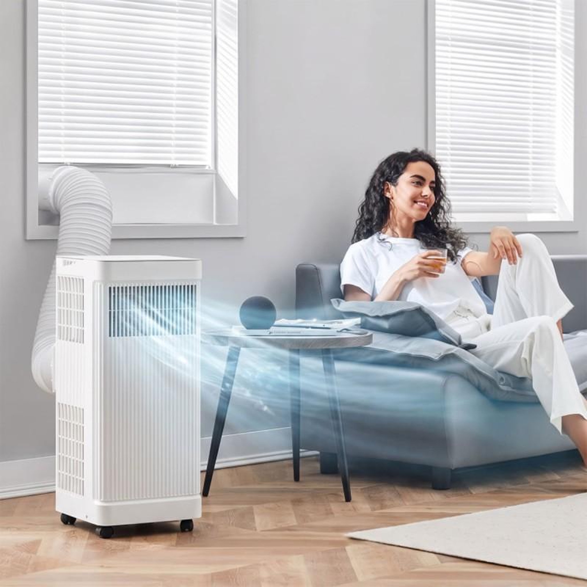 Voir la diapositive 2 : Climatiseur portable - 8000 btu - déshumidificateur