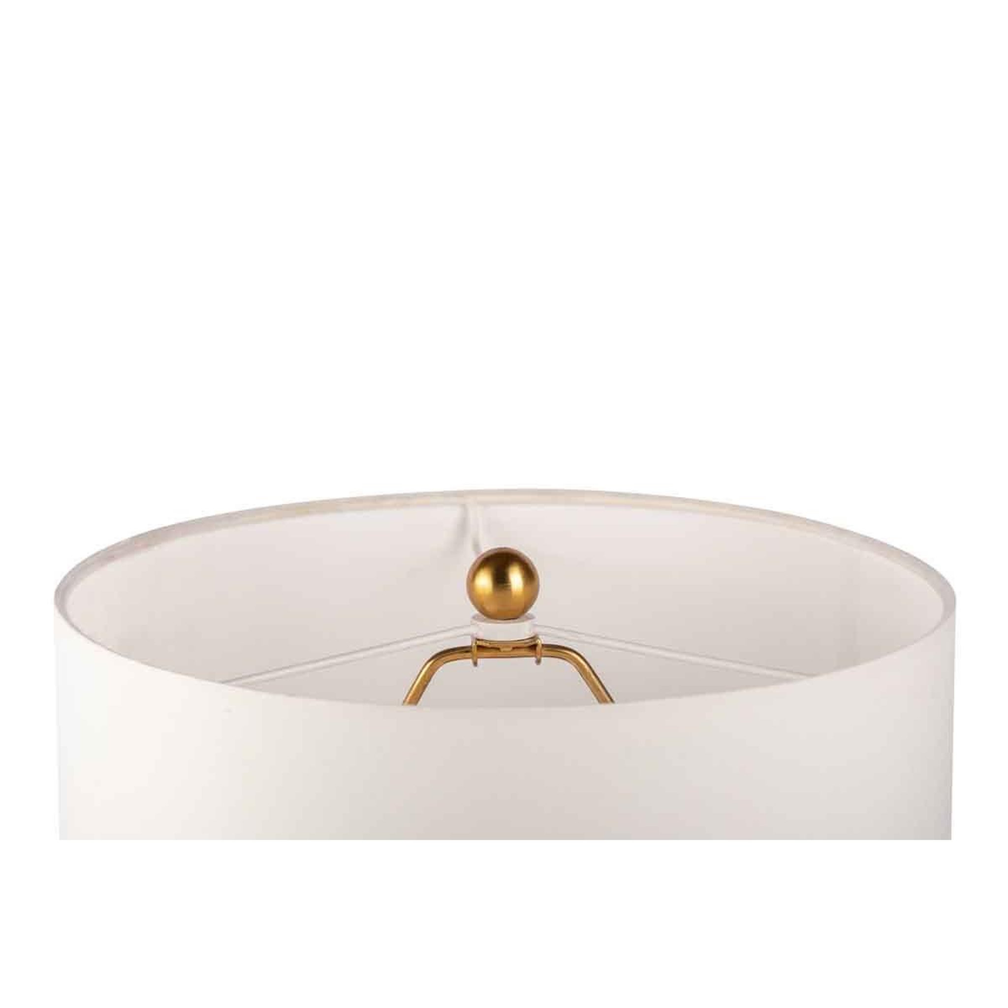 Voir la diapositive 2 : Paris Prix Lampadaire Rond Design  Ceres  127cm Blanc & Or
