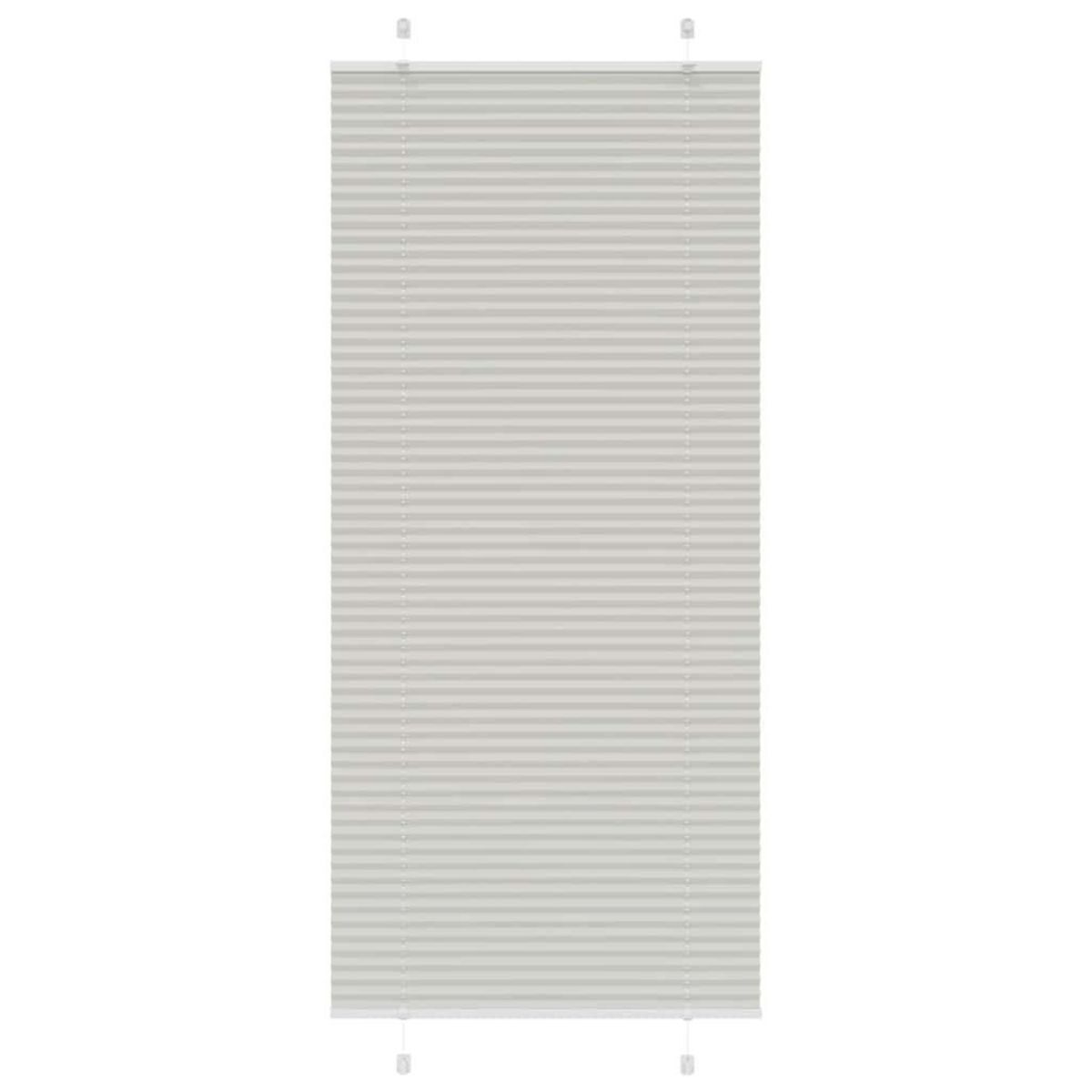 VIDAXL Store plisse gris clair 95x200 cm largeur du tissu 94,4 cm