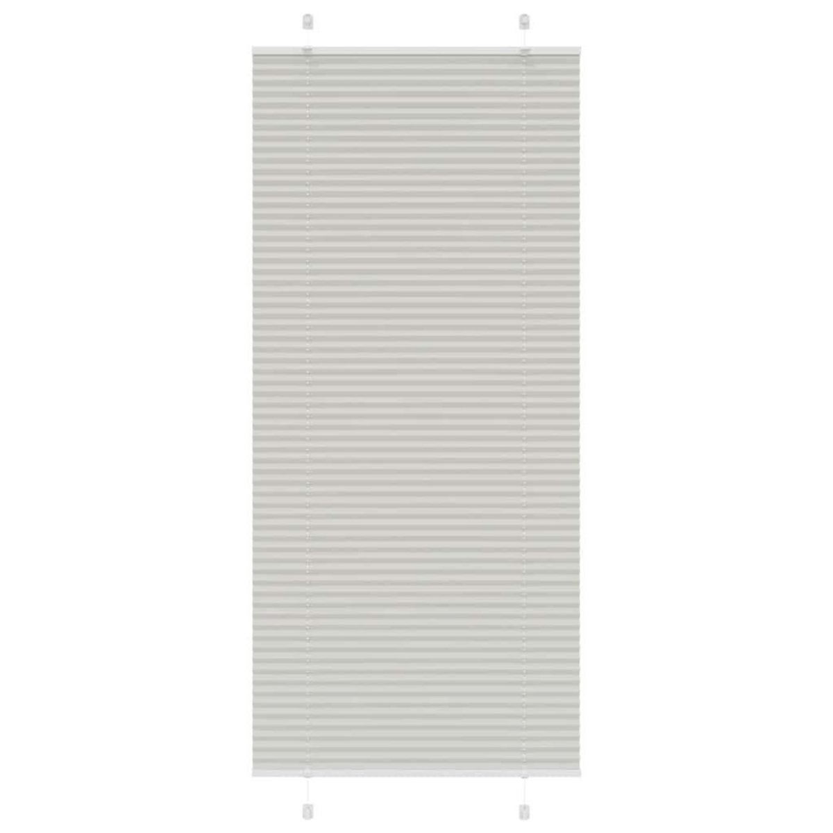 VIDAXL Store plisse gris clair 95x200 cm largeur du tissu 94,4 cm