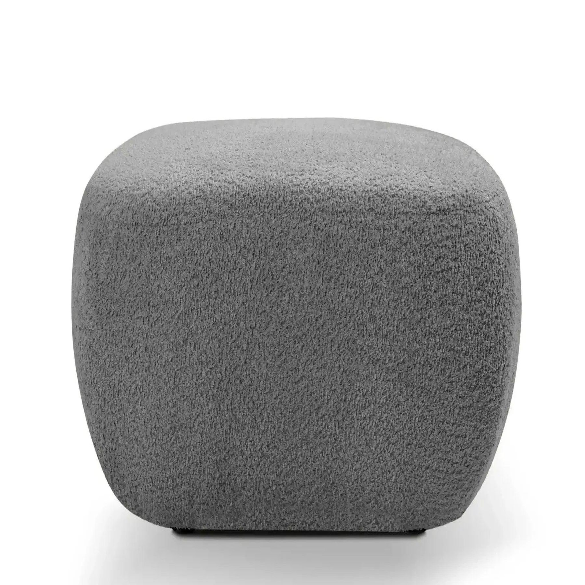 Voir la diapositive 1 : CASANOVA PARIS Santiago - pouf tissu bouclette