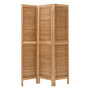 Voir la diapositive 1 : ATMOSPHERA Paravent 3 Panneaux en Bois  Camila  120x170cm Marron
