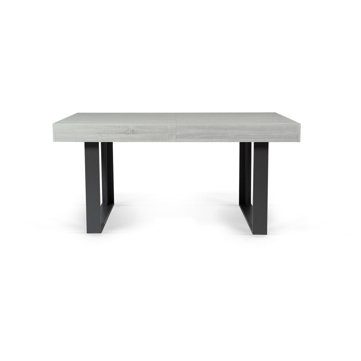 Table de séjour salle à manger extensible style industriel 160/200 cm MILTON
