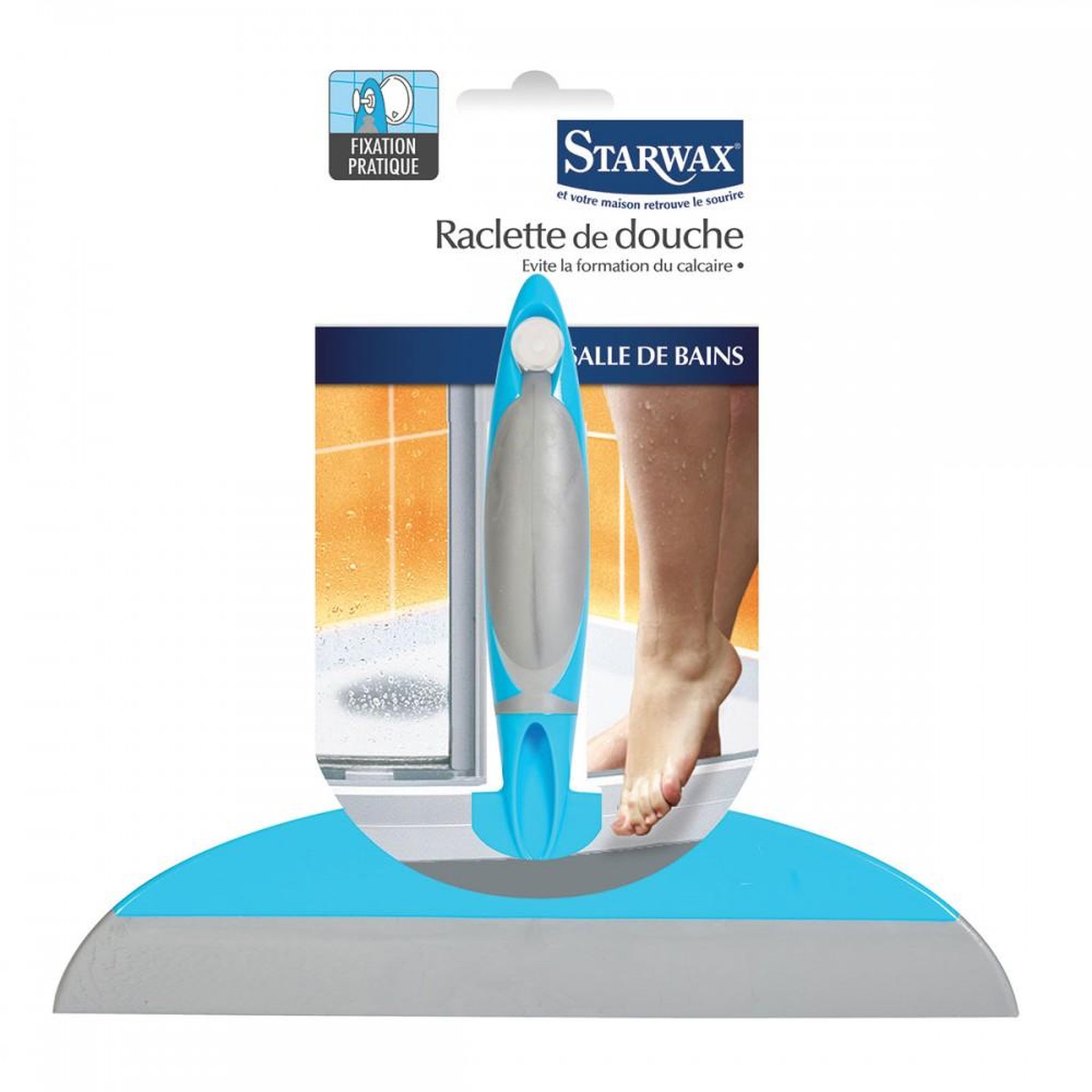 Starwax Raclette de douche STARWAX, caoutchouc l.225 mm