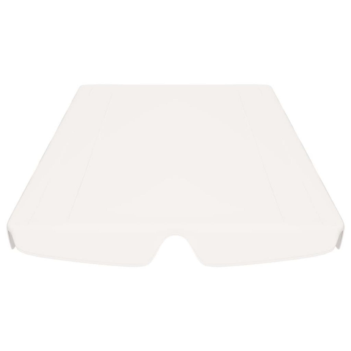 VIDAXL Toit de rechange de balançoire blanc 188/168x145/110 cm