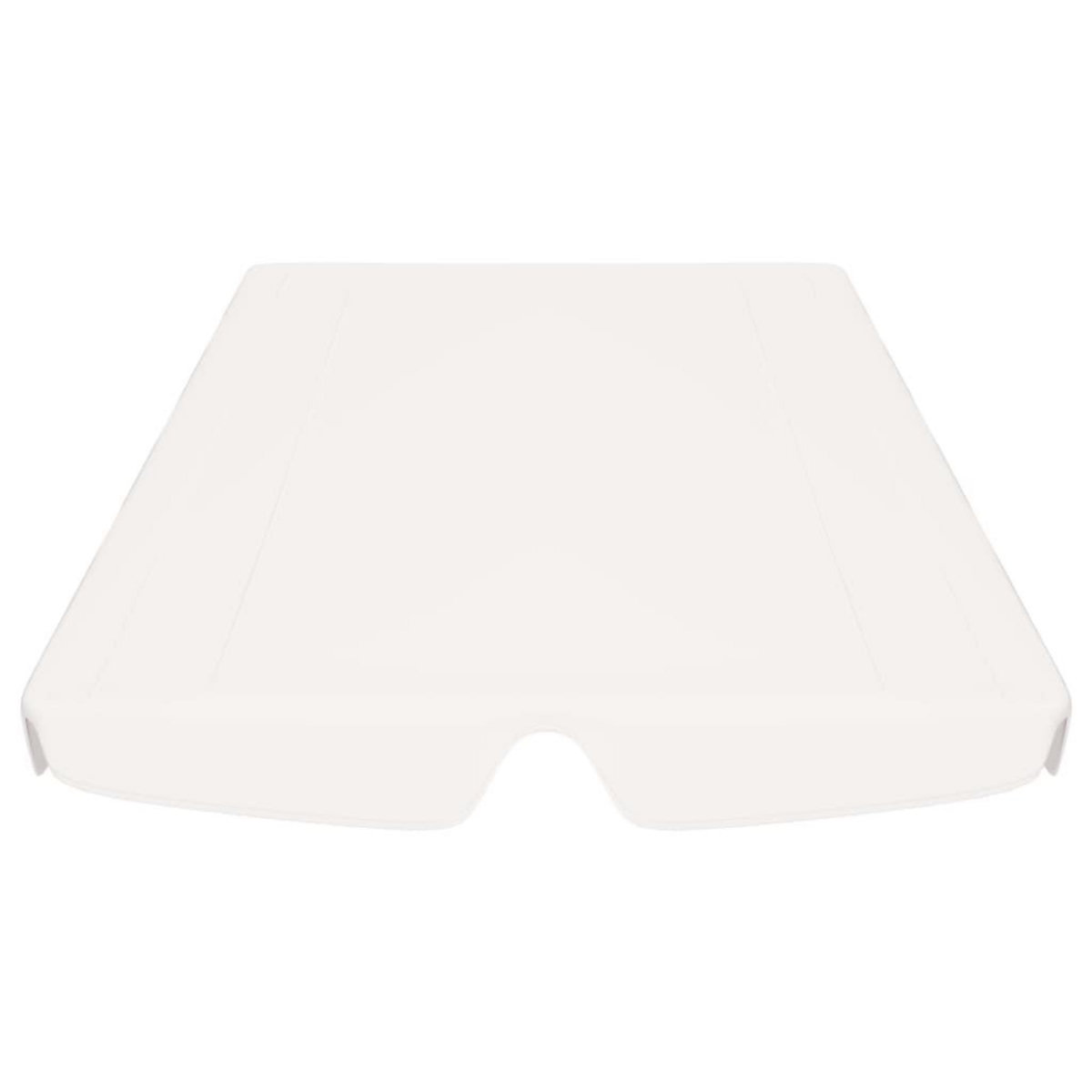 VIDAXL Toit de rechange de balançoire blanc 188/168x145/110 cm