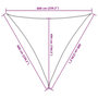 Voir la diapositive 6 : VIDAXL Voile d'ombrage 160 g/m^2 Creme 6x6x6 m PEHD