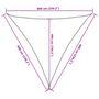 Voir la diapositive 6 : VIDAXL Voile d'ombrage 160 g/m^2 Creme 6x6x6 m PEHD