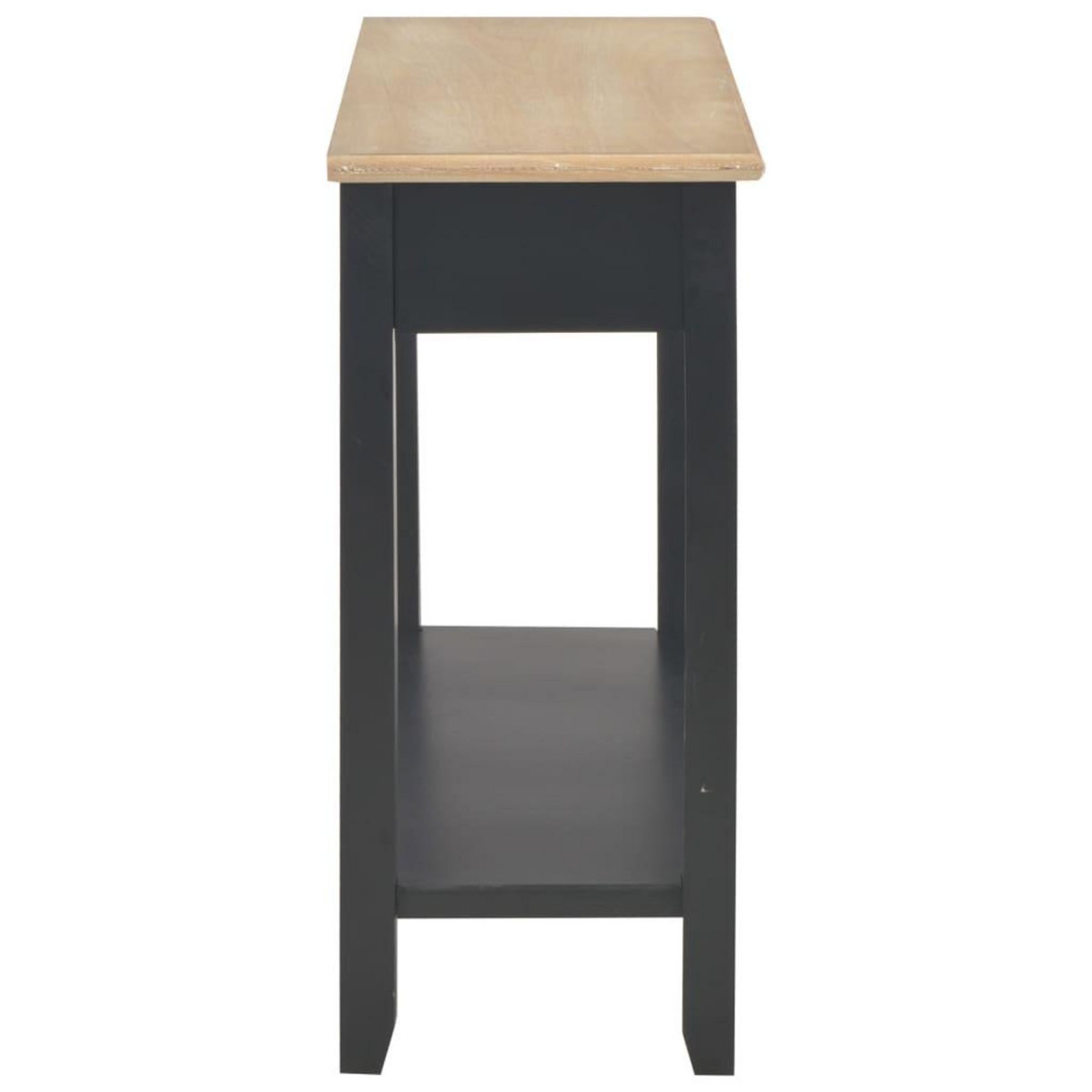 VIDAXL Table console Noir 110x35x80 cm Bois
