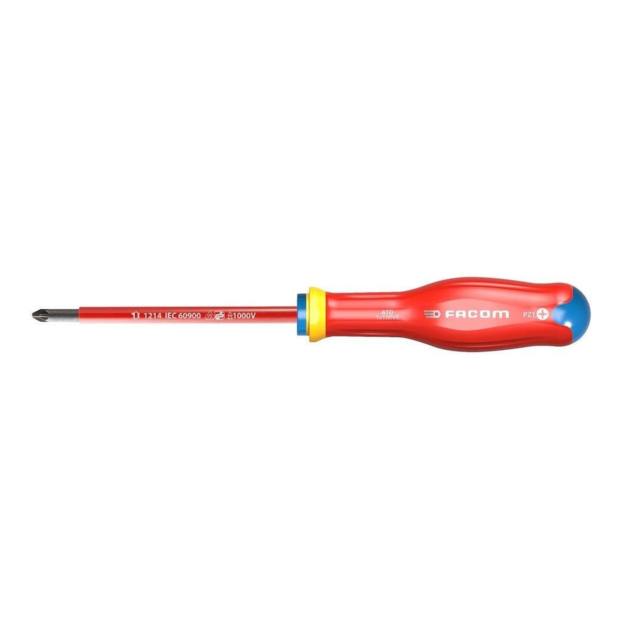 FACOM Tournevis protwist isolé 1000v pozidriv 1x100