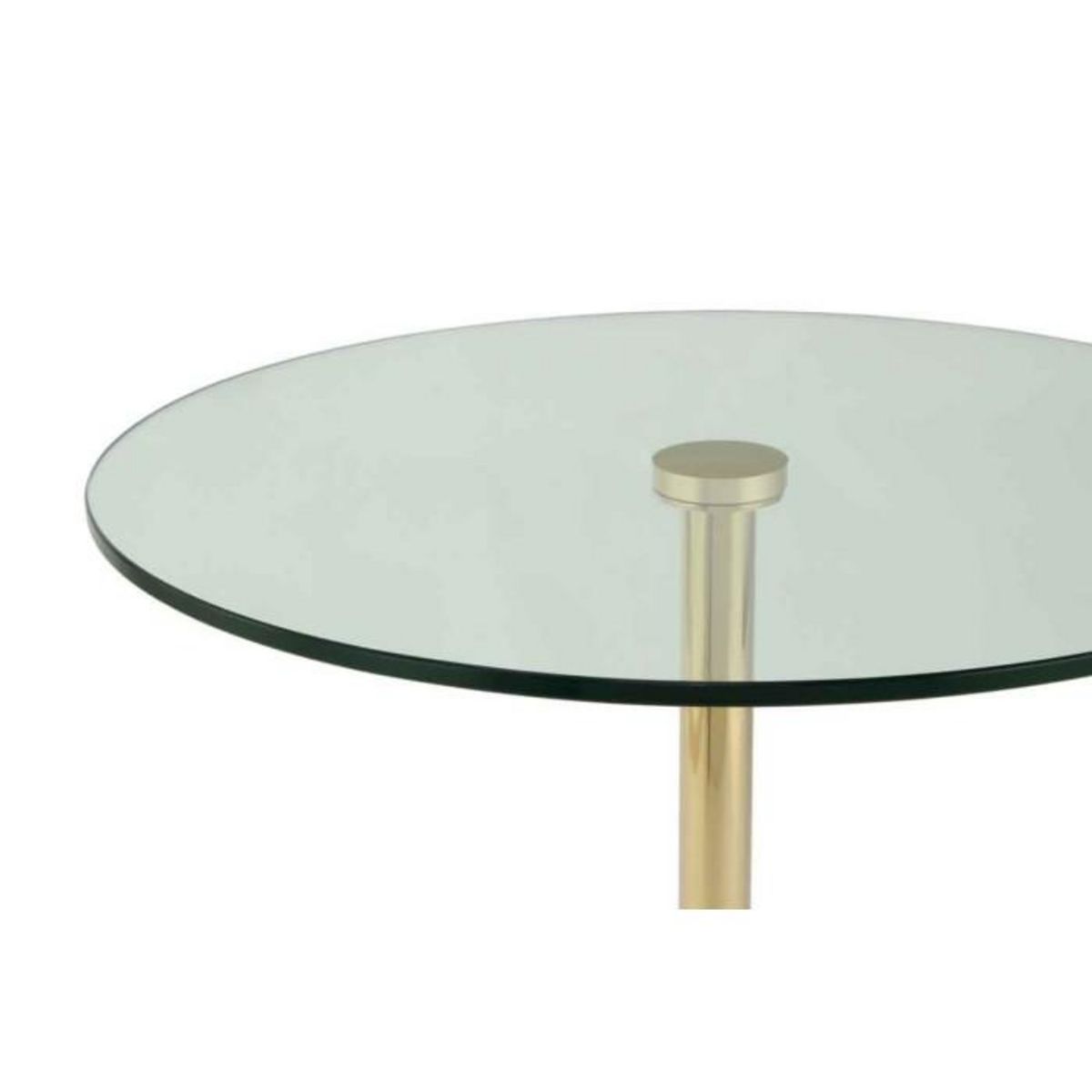 Paris Prix Table d'Appoint en Marbre  Lana  53cm Or & Noir