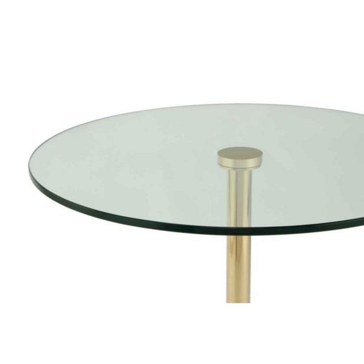 Paris Prix Table d'Appoint en Marbre  Lana  53cm Or & Noir