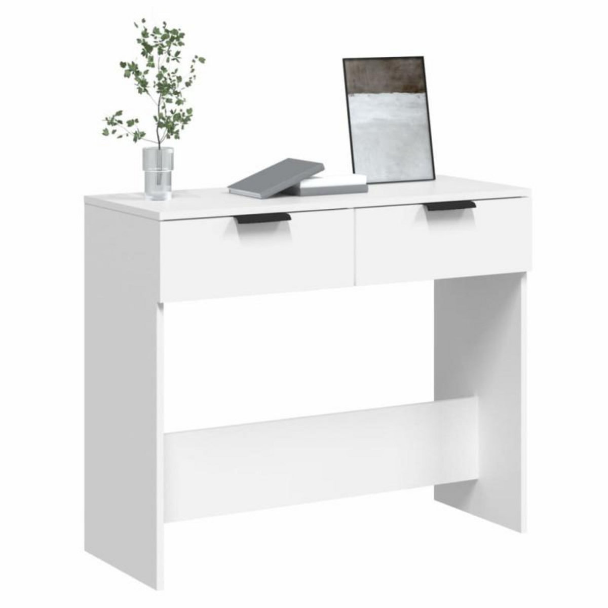 VIDAXL Table console Blanc 90x36x75 cm Bois d ingénierie