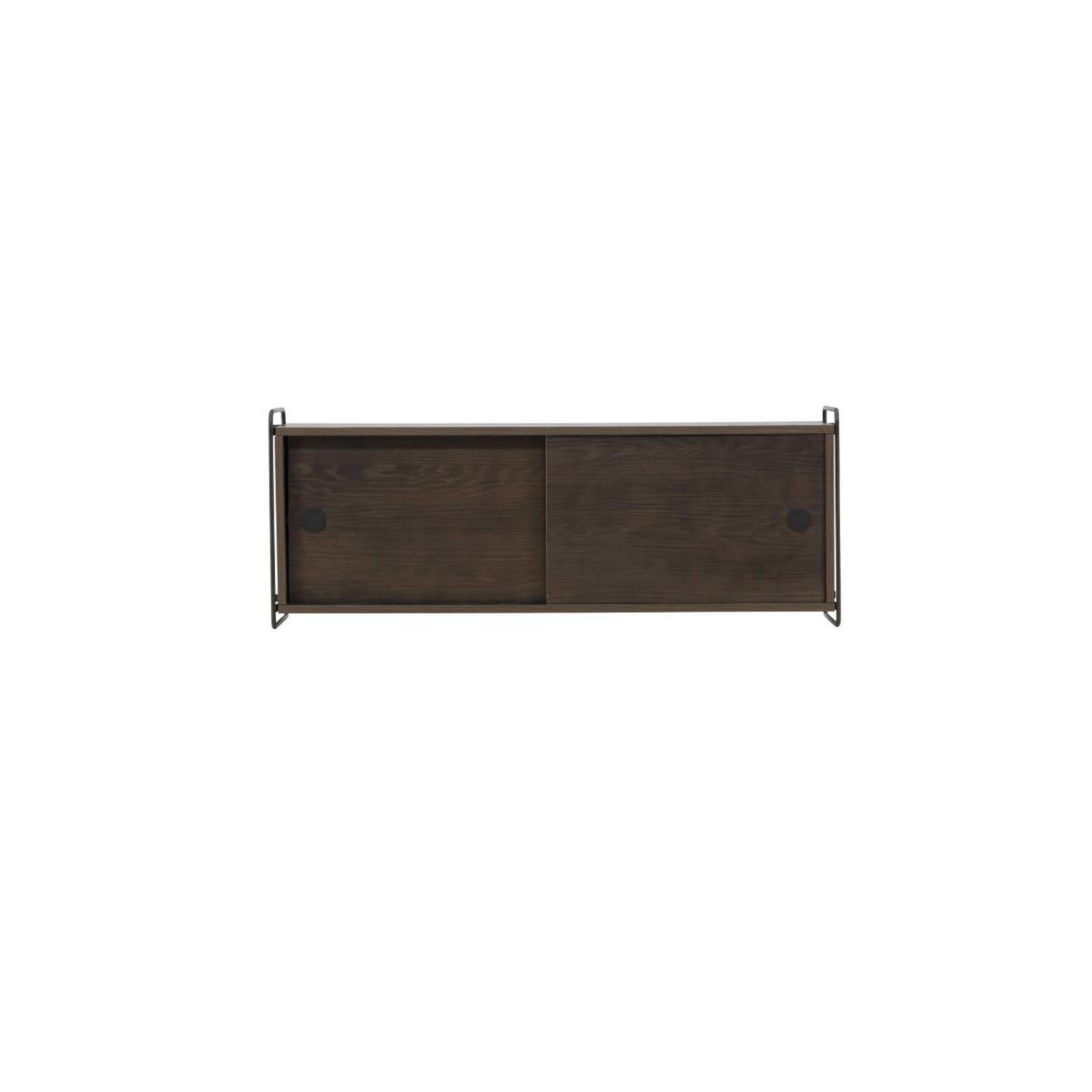 Voir la diapositive 4 : Paris Prix Étagère murale 2 portes  paris  122cm marron foncé