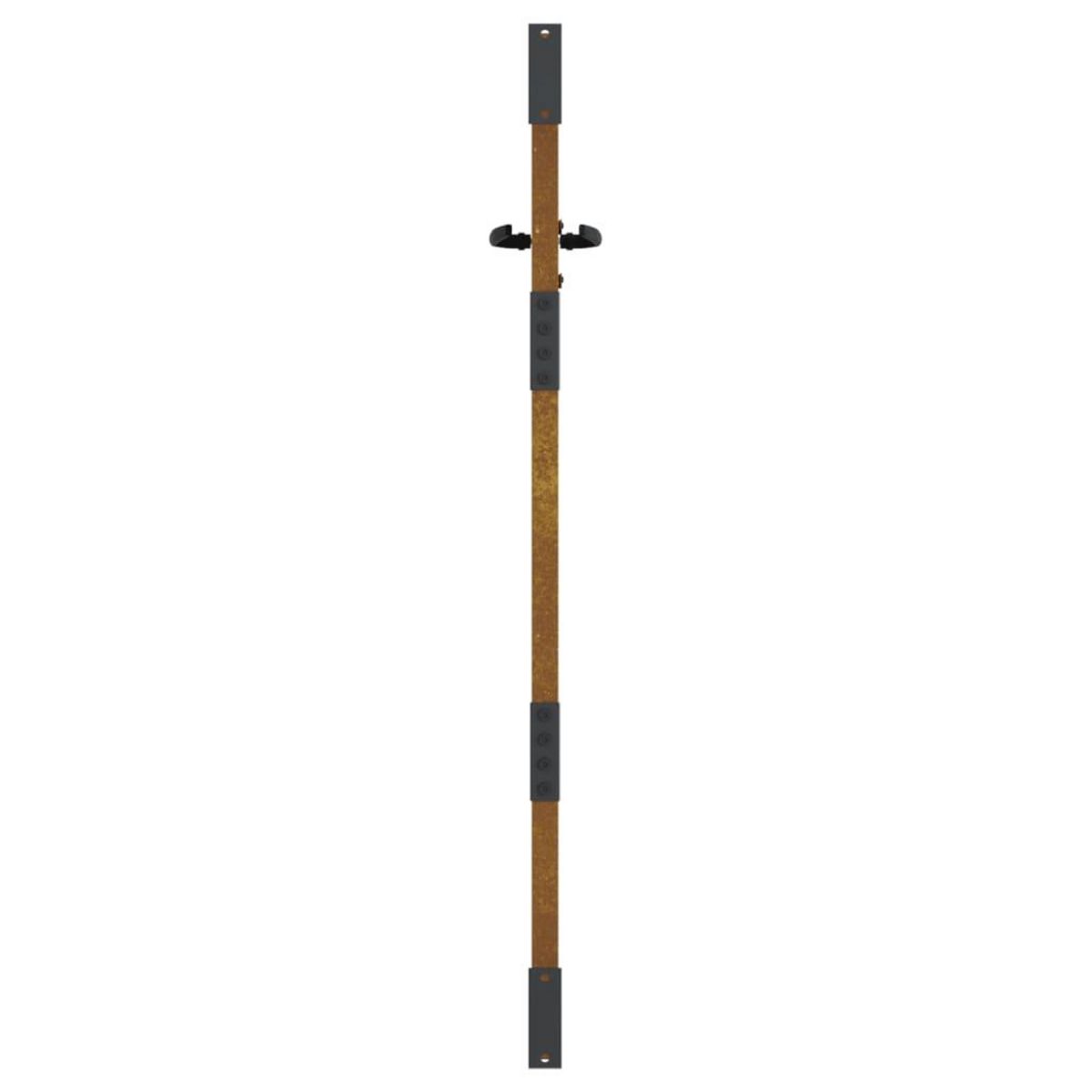 VIDAXL Portail de jardin 85x125 cm acier corten conception de carre