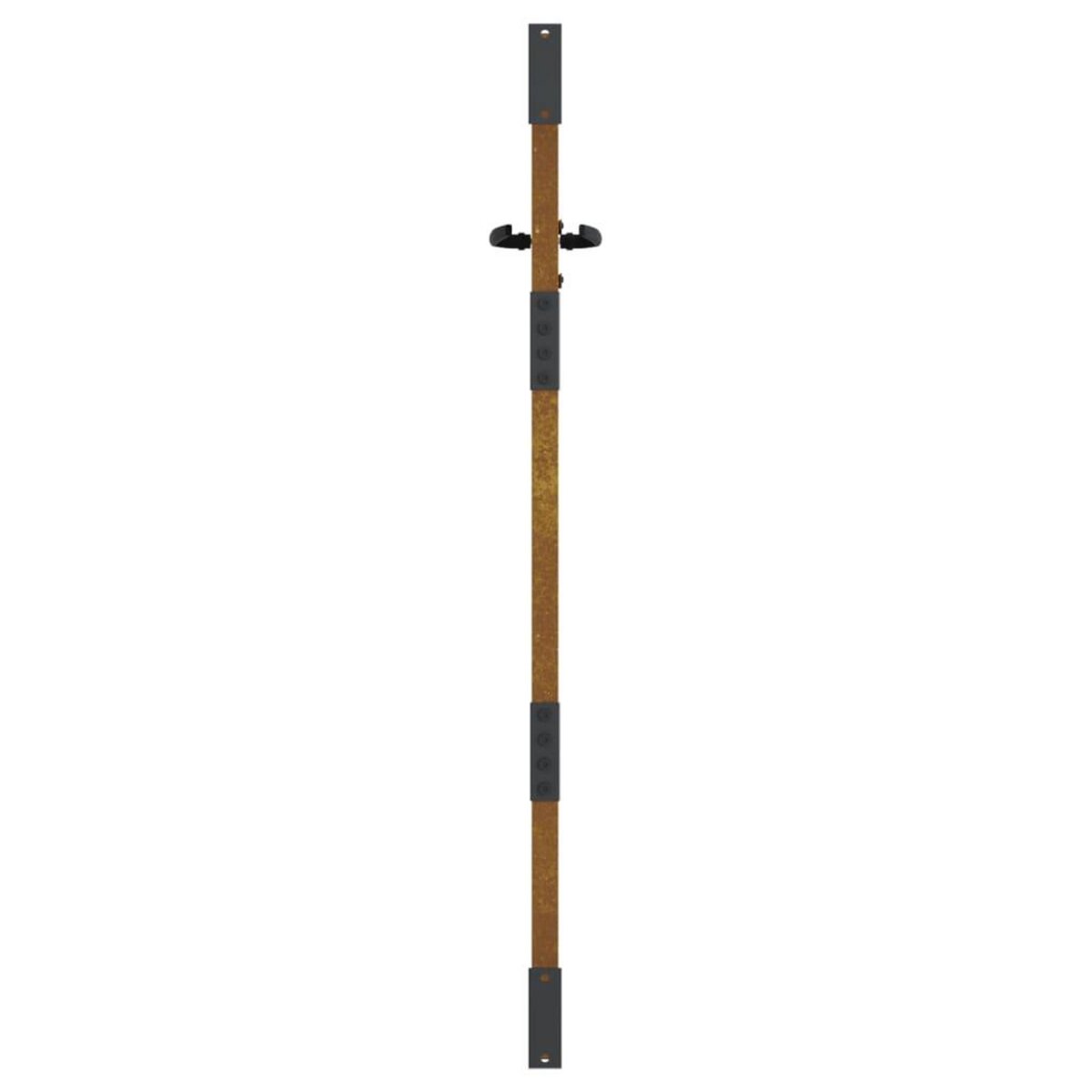 VIDAXL Portail de jardin 85x125 cm acier corten conception de carre