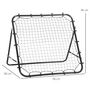 Voir la diapositive 3 : HOMCOM Filet de rebond pliable inclinaison réglable - piquets d'ancrage inclus - filet PE noir métal époxy noir