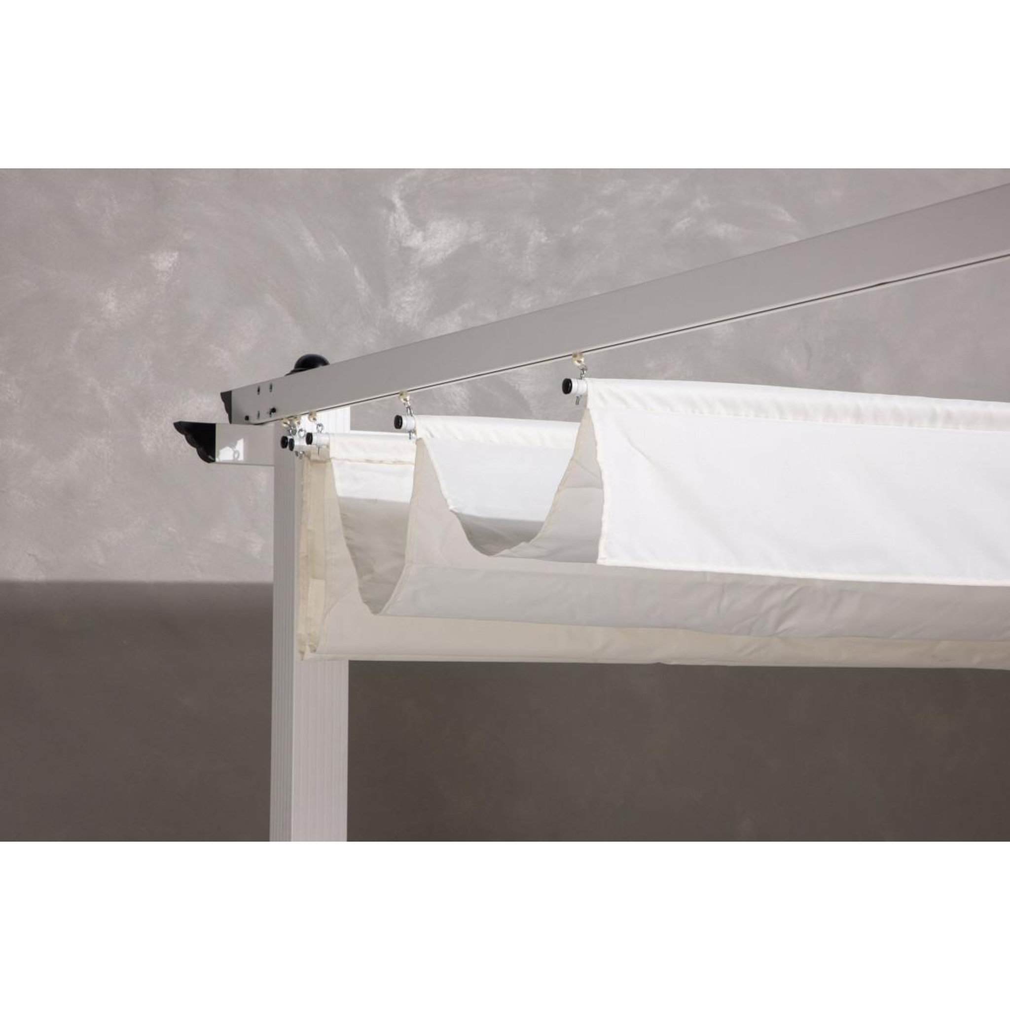 Voir la diapositive 6 : Paris Prix Pergola Avec Toit  Lazio  295cm Blanc