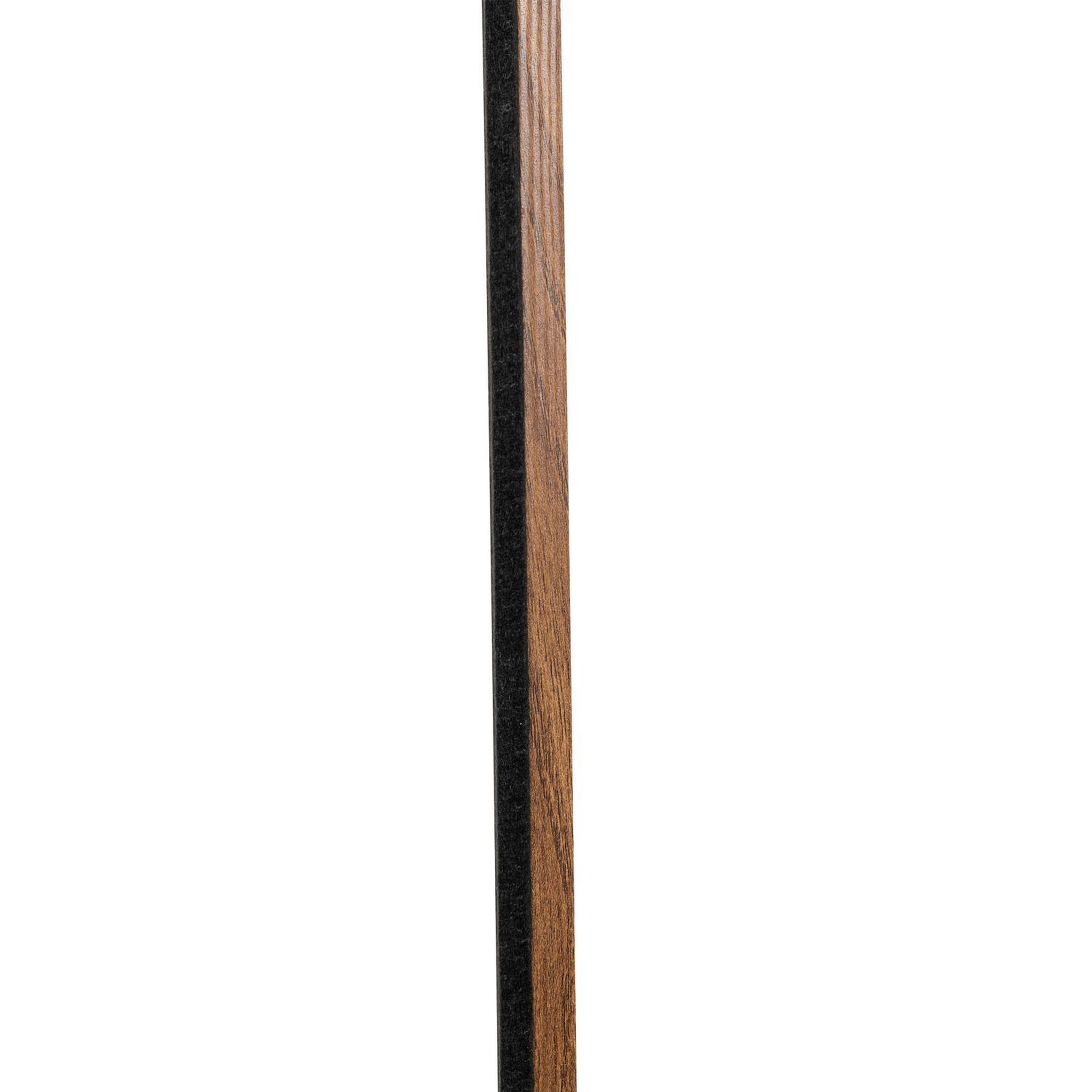 Voir la diapositive 4 : TOILINUX Lot de 4 panneaux décoratifs tasseaux de bois colva - marron foncé