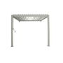 Voir la diapositive 2 : OMBREA Pergola Bioclimatique adossée (2pieds) 3x3,6m blanc OMBREA®