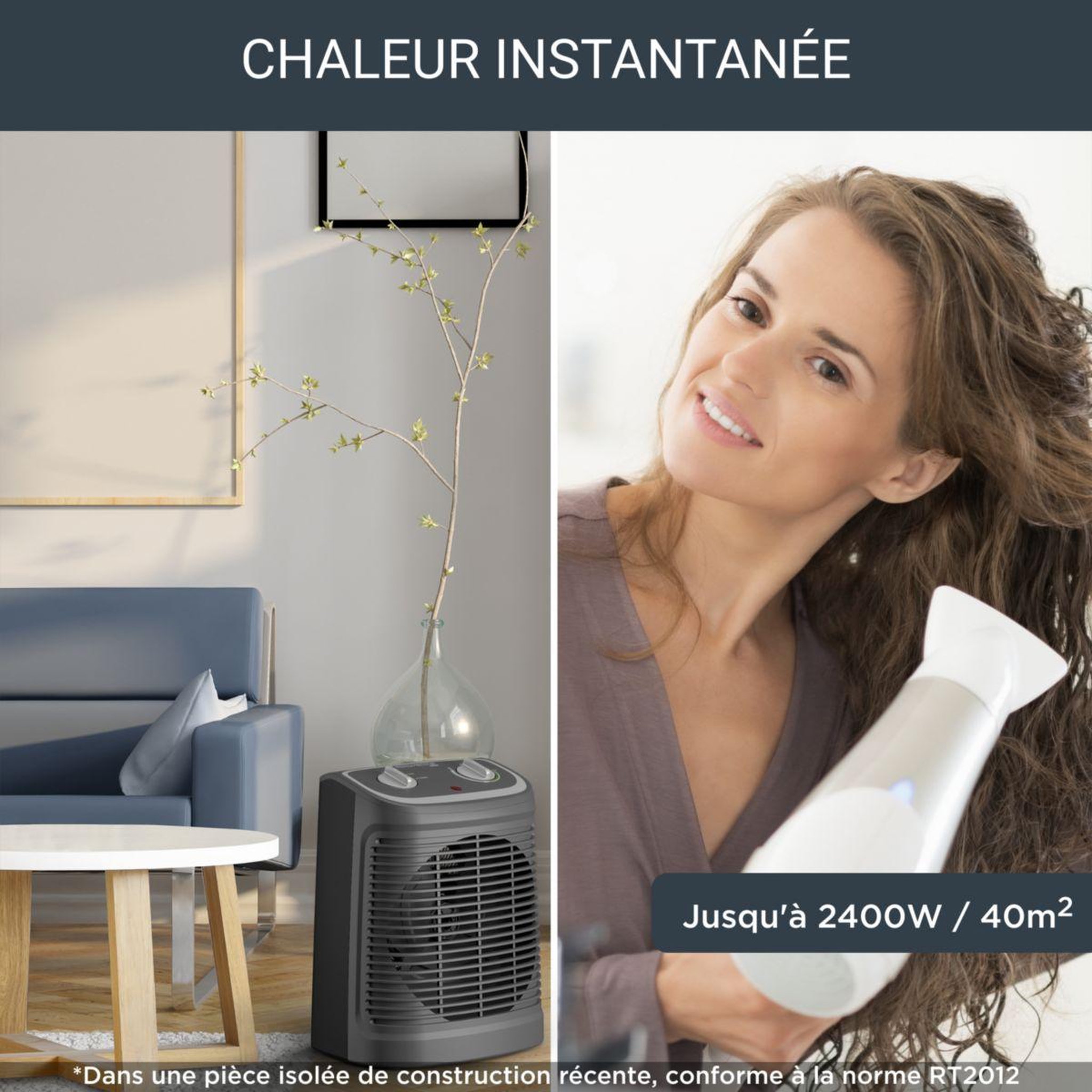 Voir la diapositive 4 : ROWENTA Chauffage soufflant SO2330F2