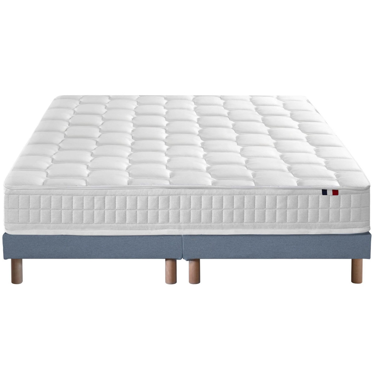 IDLITERIE Ensemble literie : matelas à ressorts COSMOS et sommier - qualité française