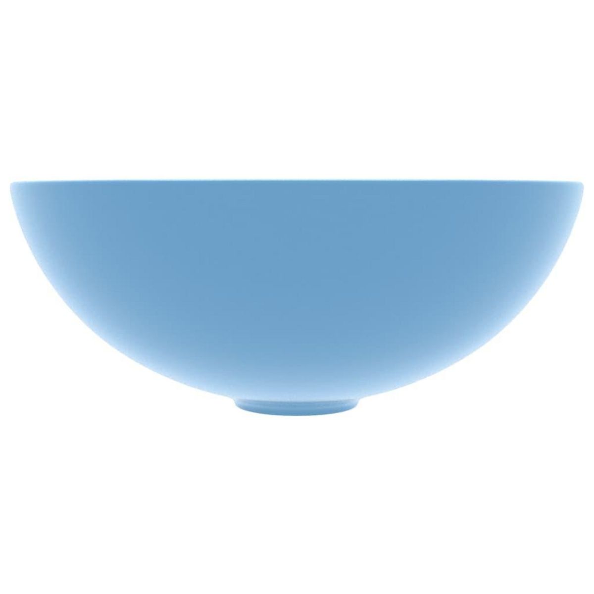 VIDAXL Lavabo de salle de bain Ceramique Bleu clair Rond