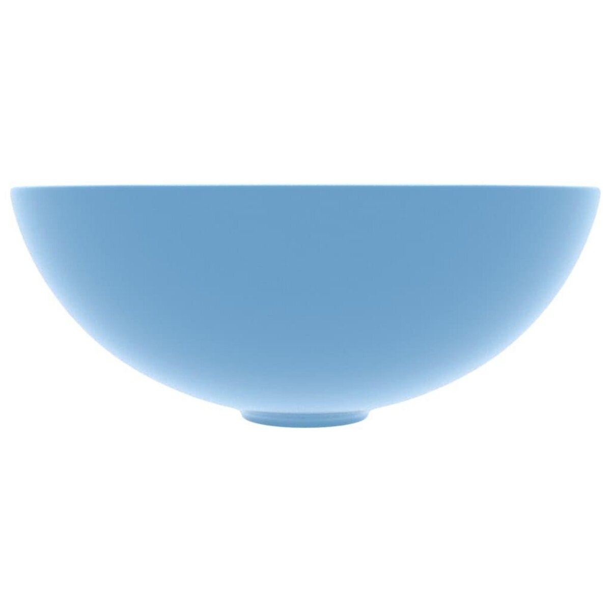 VIDAXL Lavabo de salle de bain Ceramique Bleu clair Rond