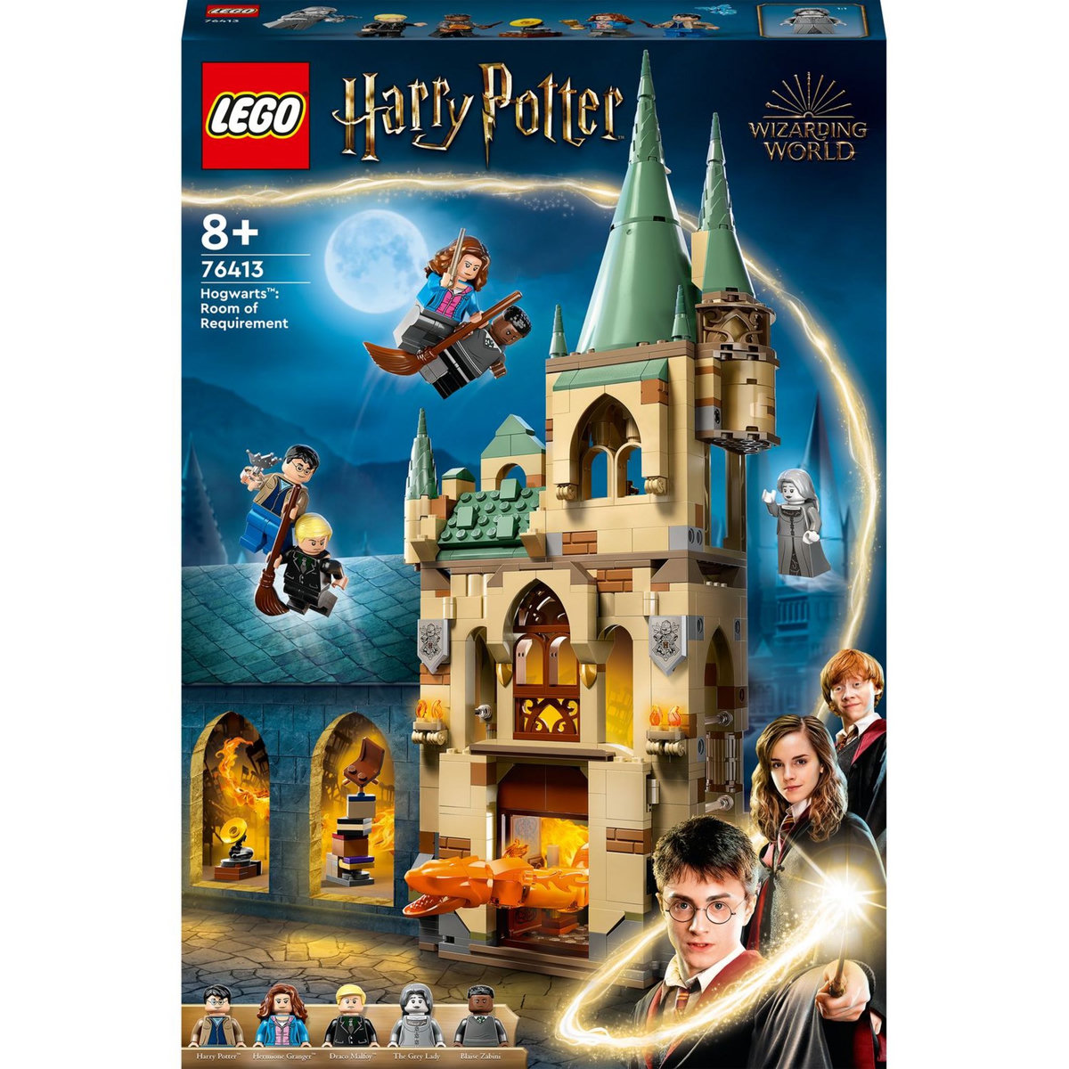 LEGO Harry Potter 76413 - Poudlard : la Salle sur Demande,  Jouet Château Fort avec Figurine Serpent de Feu Modulable, Construction Les Reliques de la Mort