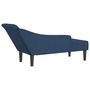 Voir la diapositive 5 : VIDAXL Chaise longue avec coussins bleu tissu