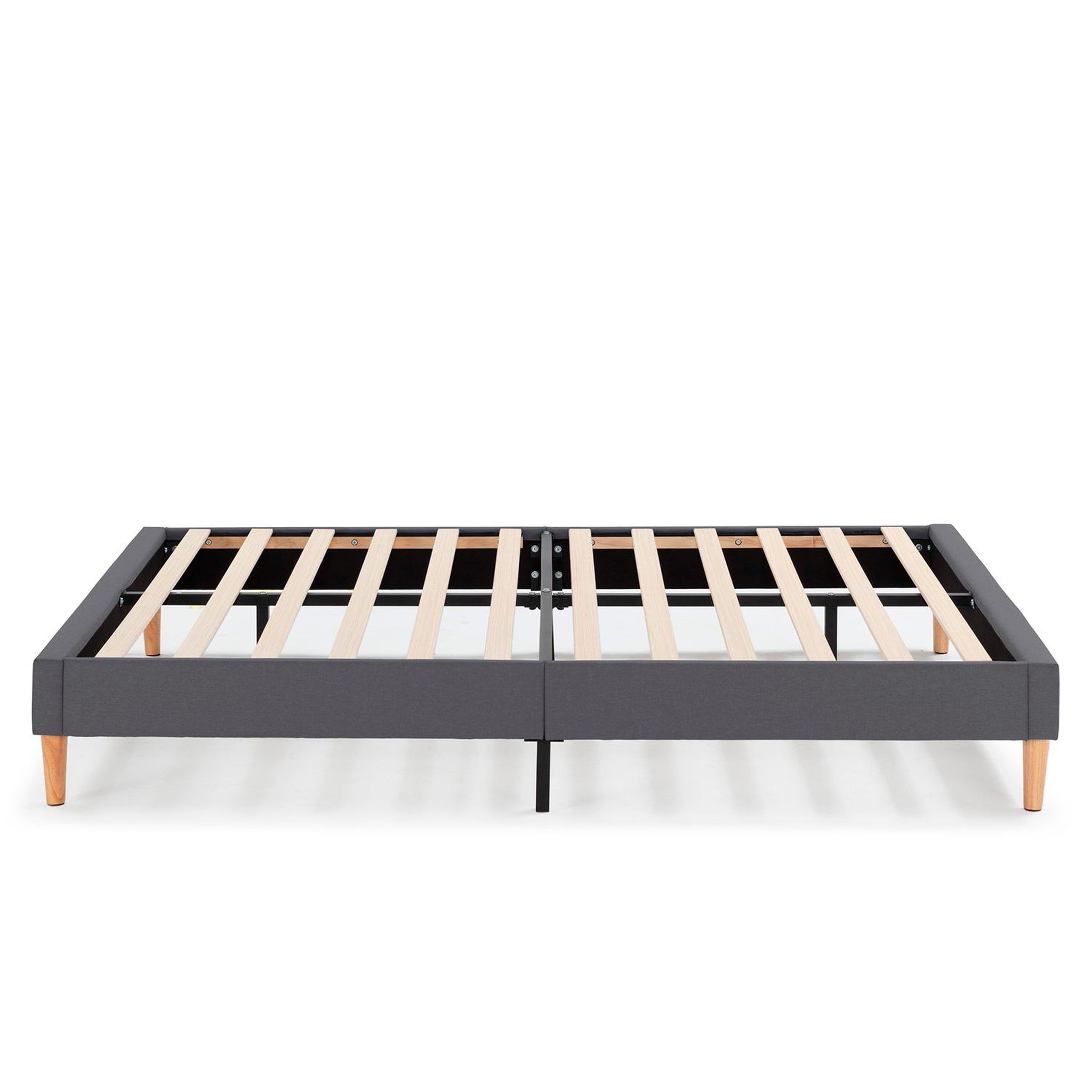 Voir la diapositive 3 : VS VENTA-STOCK Sommier tapissier Aura 90x190 cm  Gris Foncé, Hauteur 30 cm