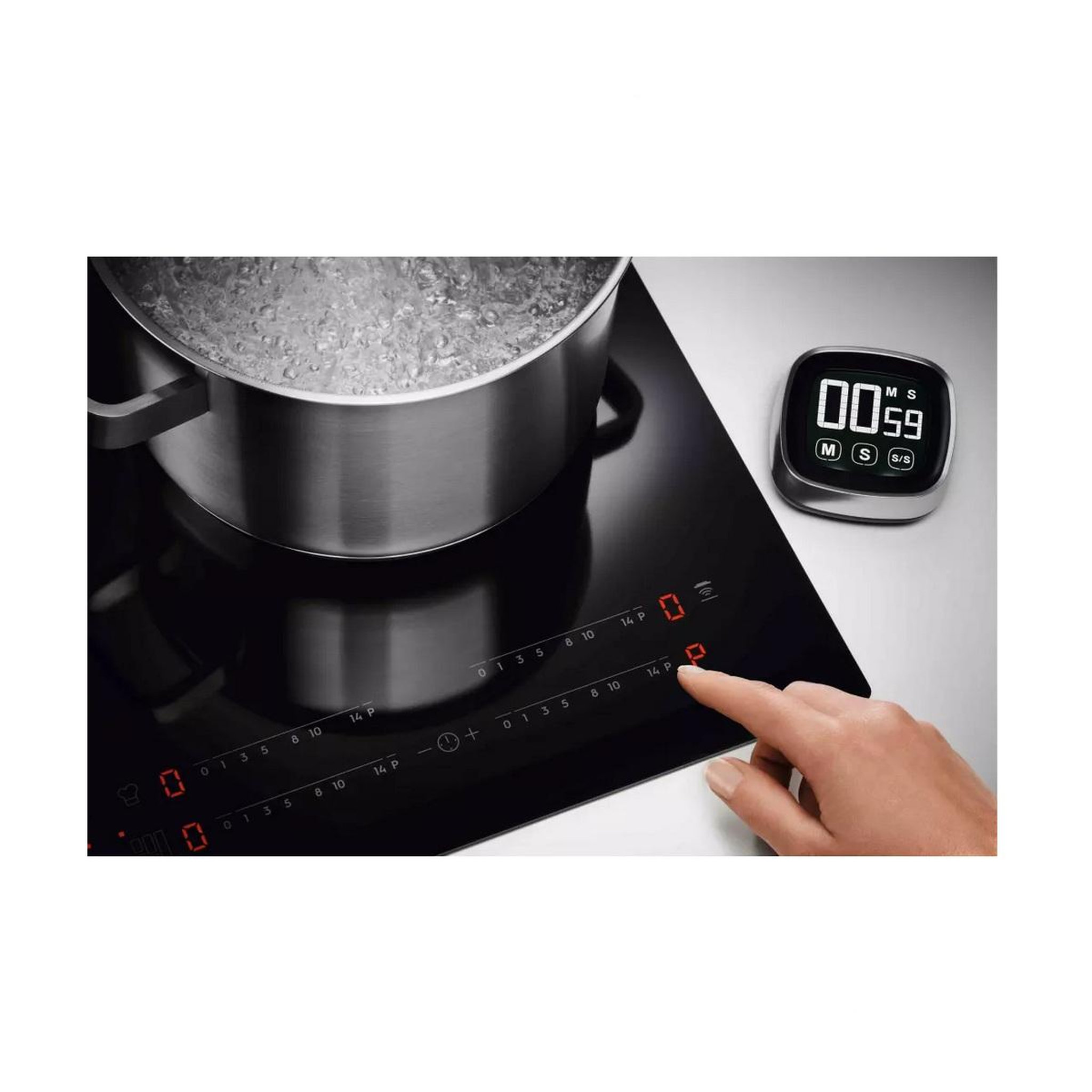 Voir la diapositive 3 : ELECTROLUX Plaque de cuisson induction 59cm 7200w 3 feux - miv63346ck
