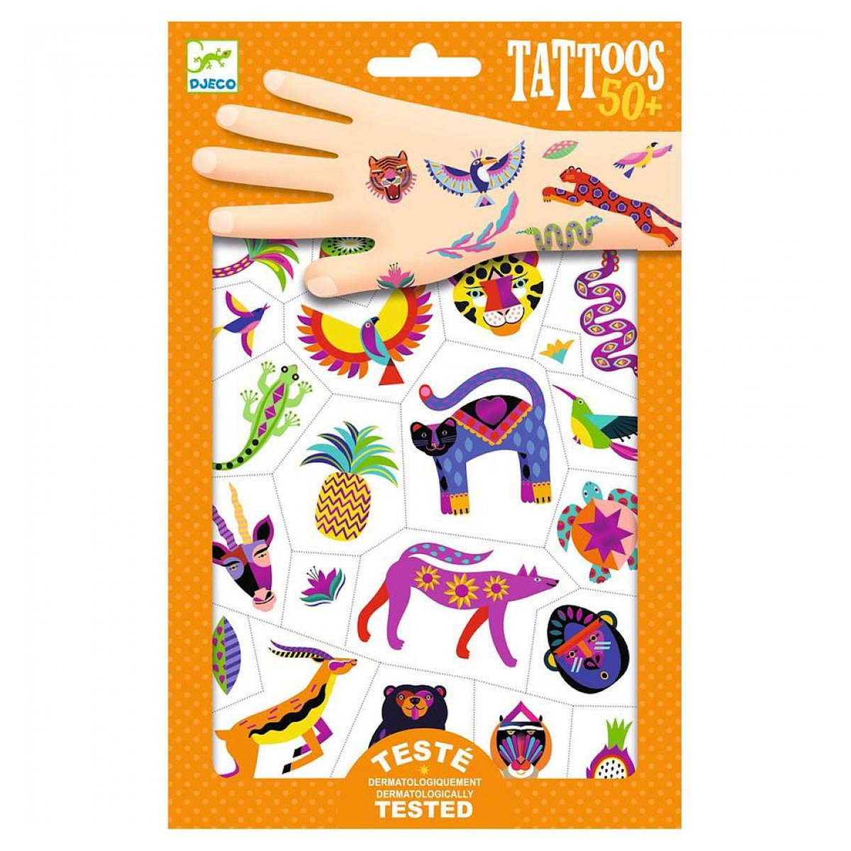 Djeco 50 Tatouages theme Wild beauty