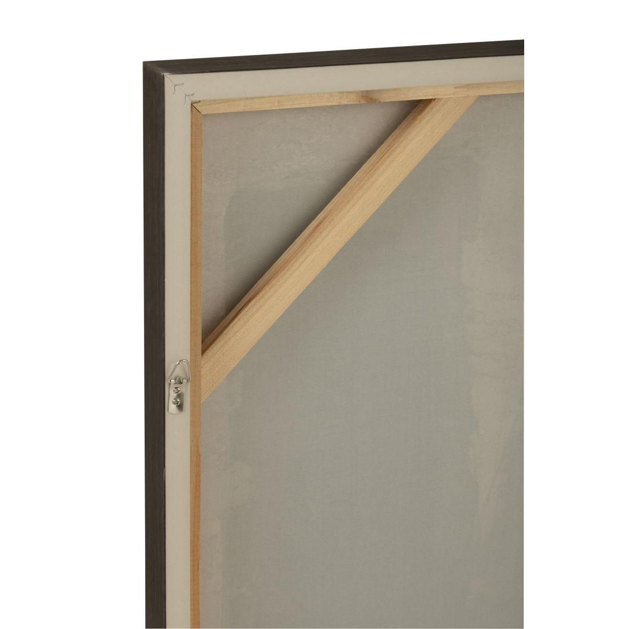 Voir la diapositive 3 : J-LINE Tableau peinture déco  pog  82x122cm noir & marron