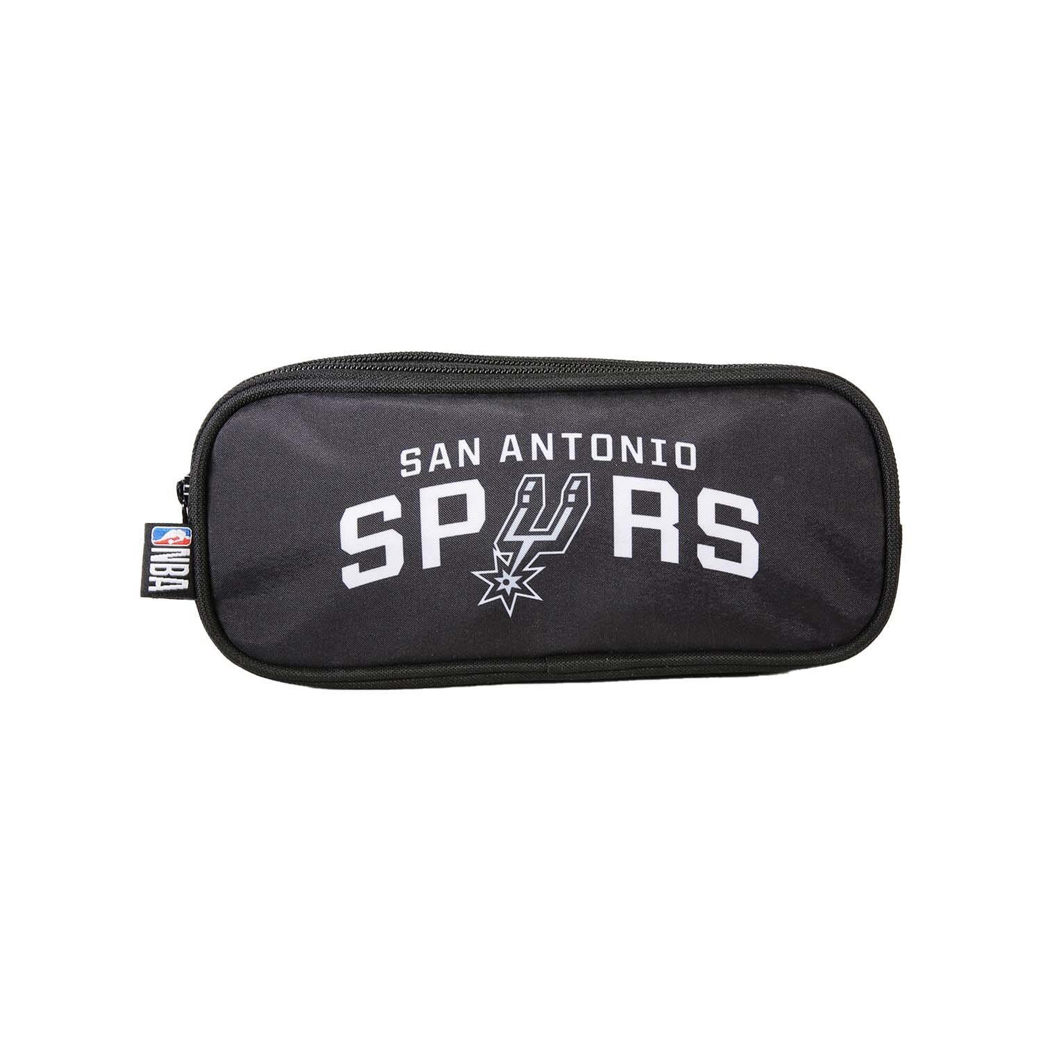 Bagtrotter NBA San Antonio Spurs - Trousse scolaire - Noir - Garçon - 2 compartiments zippé