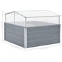 Voir la diapositive 6 : VIDAXL Serre 100 x 100 x 85 cm Grise Acier galvanise