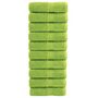 Voir la diapositive 1 : VIDAXL Serviettes de visage de qualité sup. SOLUND 10 pcs vert pomme