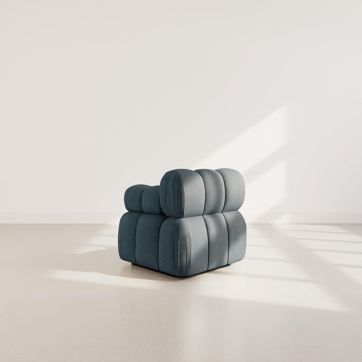 LISA DESIGN Ruby - module d'assise droit en velours texturé