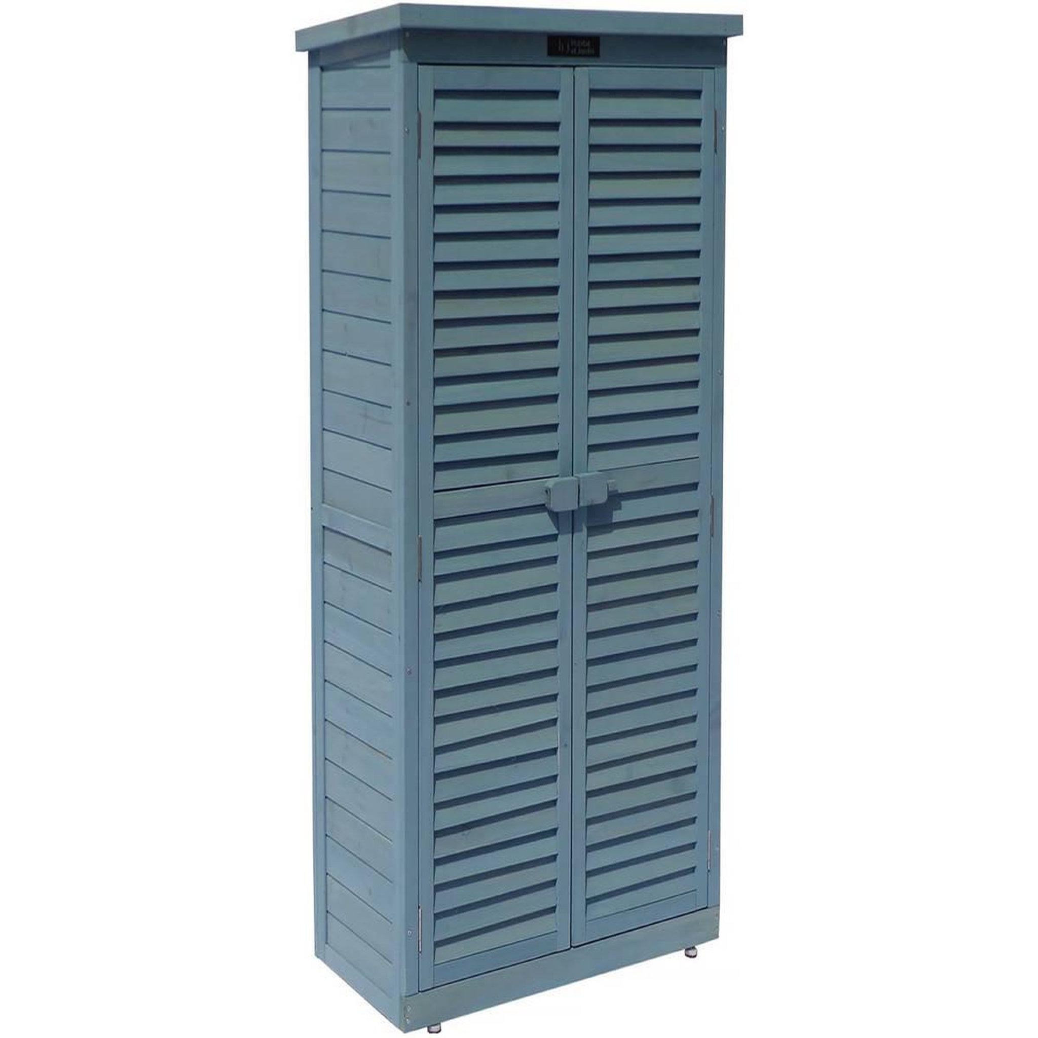 Habitat et Jardin Armoire de jardin  space  - 87 x 46.5 x 160 cm - bleu ciel