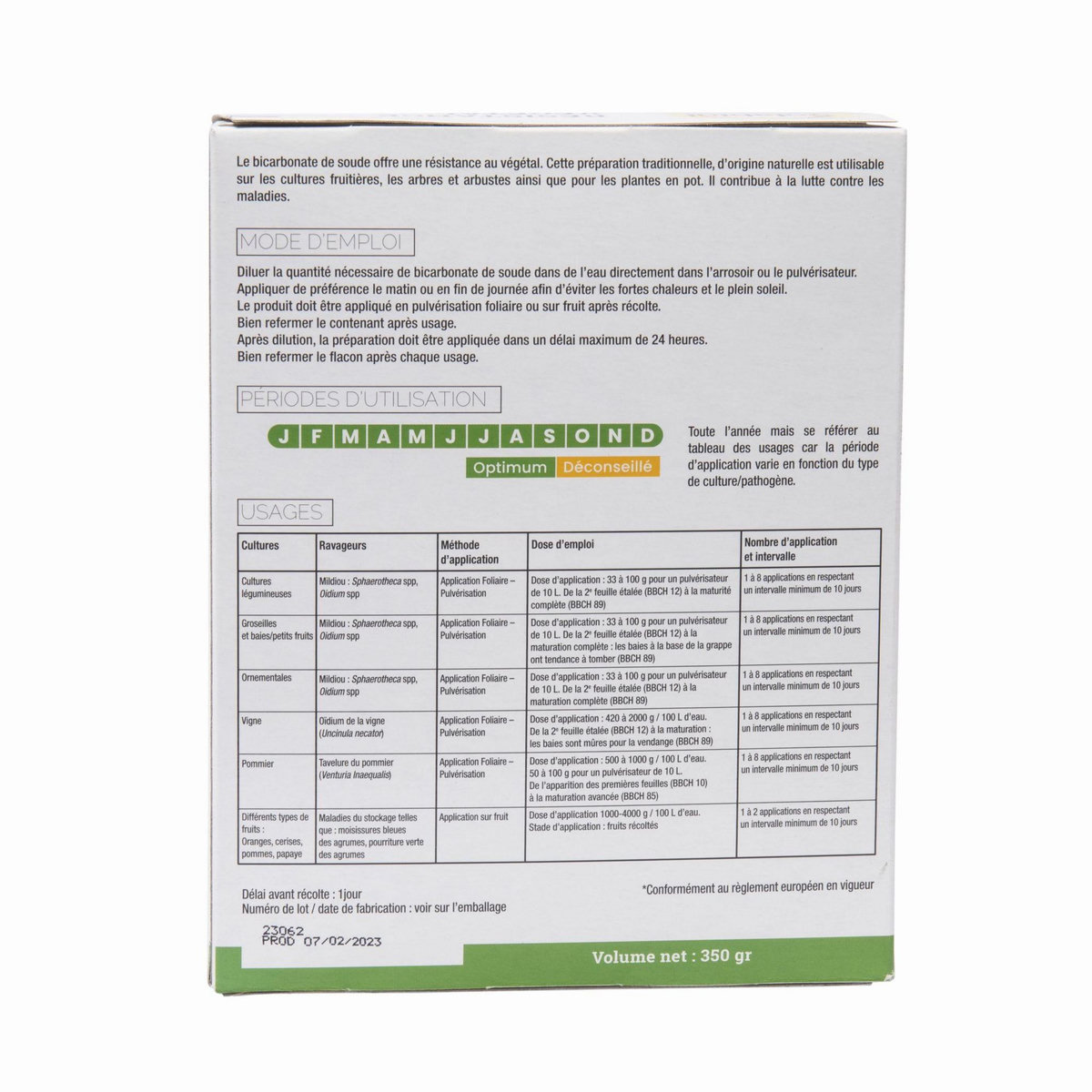 SOLABIOL Bicarbonate de soude 350 gr Solabiol