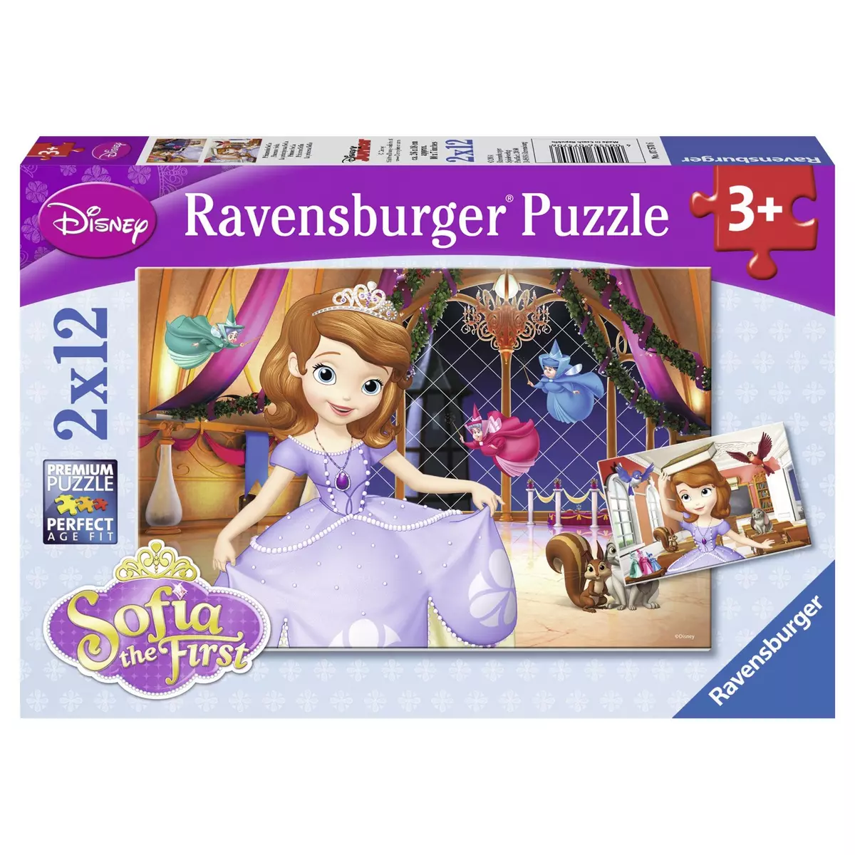 RAVENSBURGER Puzzles 2x12 pièces Princesse Sofia