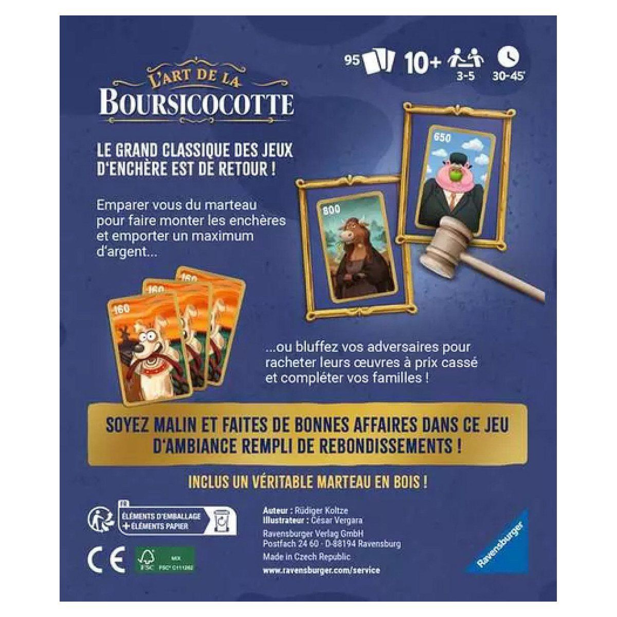 Voir la diapositive 2 : RAVENSBURGER Boursicocotte -  jeu de cartes