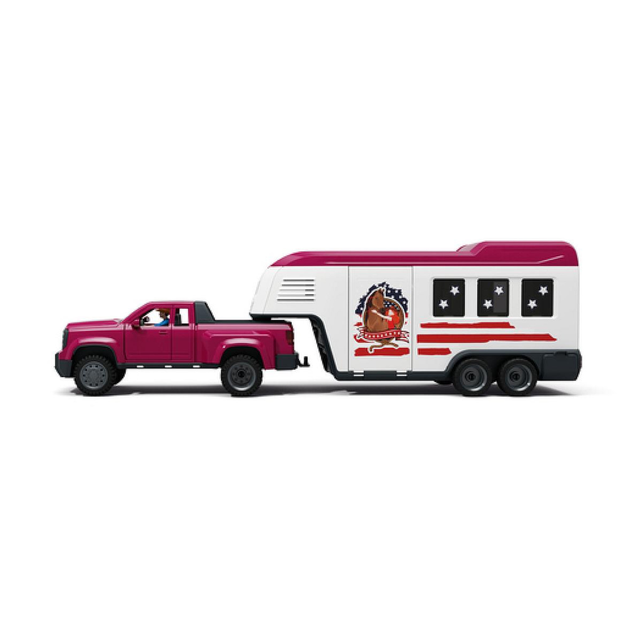 Voir la diapositive 3 : Schleich 42705 Pick-up et sa grande remorque equestre
