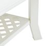 Voir la diapositive 4 : VIDAXL Table basse Blanc 90x60x46 cm Plastique