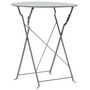 Voir la diapositive 3 : VIDAXL Mobilier de bistro 3 pcs Acier Gris