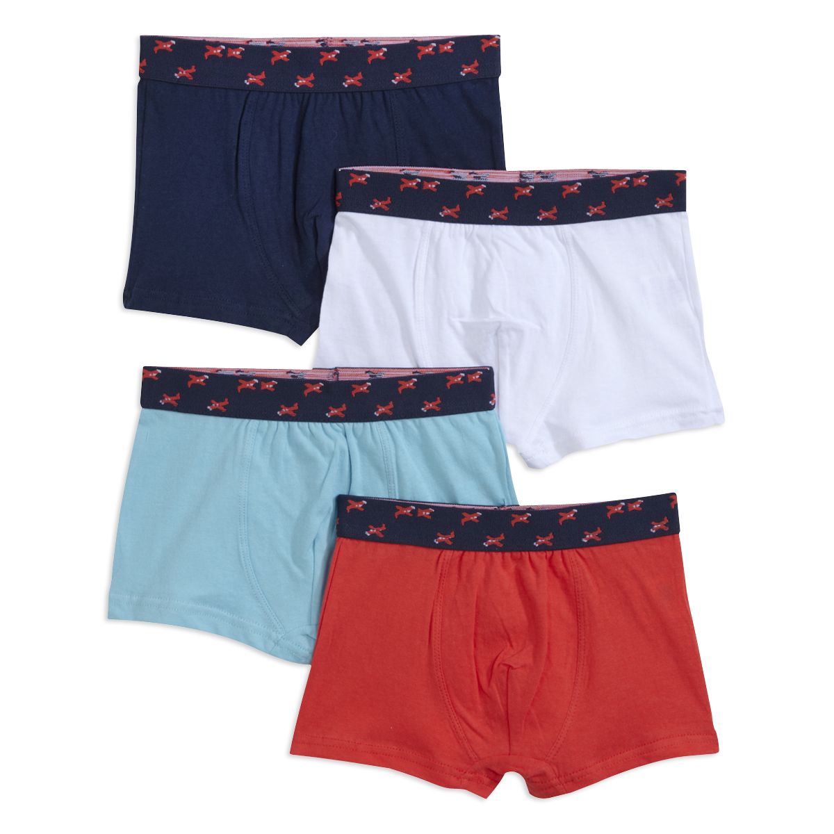 IN EXTENSO Lot de 4 boxers unis garçon 