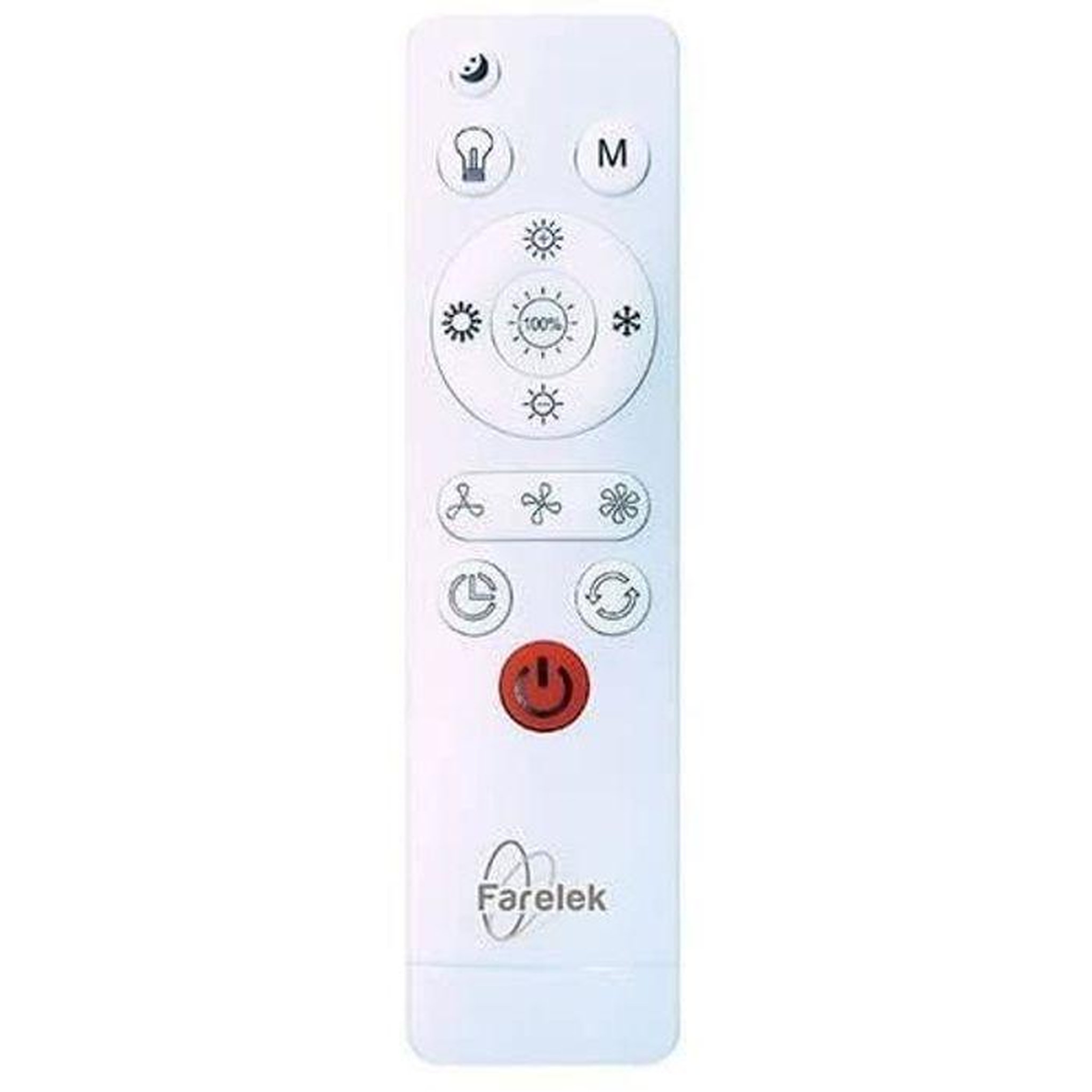 Voir la diapositive 4 : Farelek Ventilateur de plafond blanc AIR-LIGHT CROWN Ø40cm 95W avec couronne d'éclairage LED