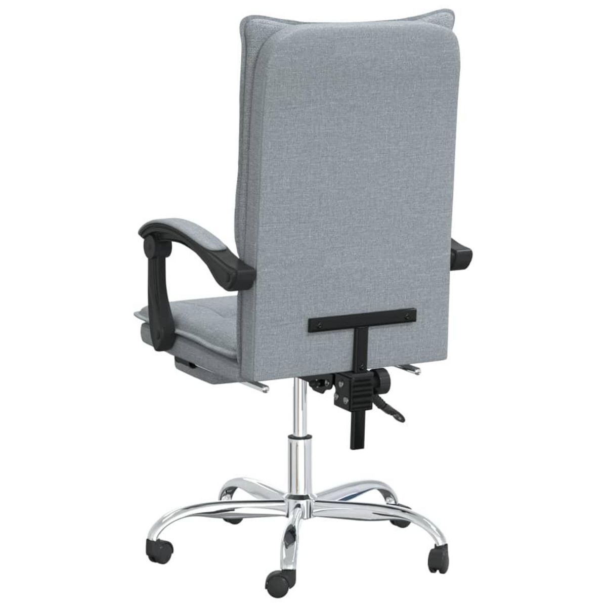 VIDAXL Fauteuil inclinable de bureau Gris clair Tissu