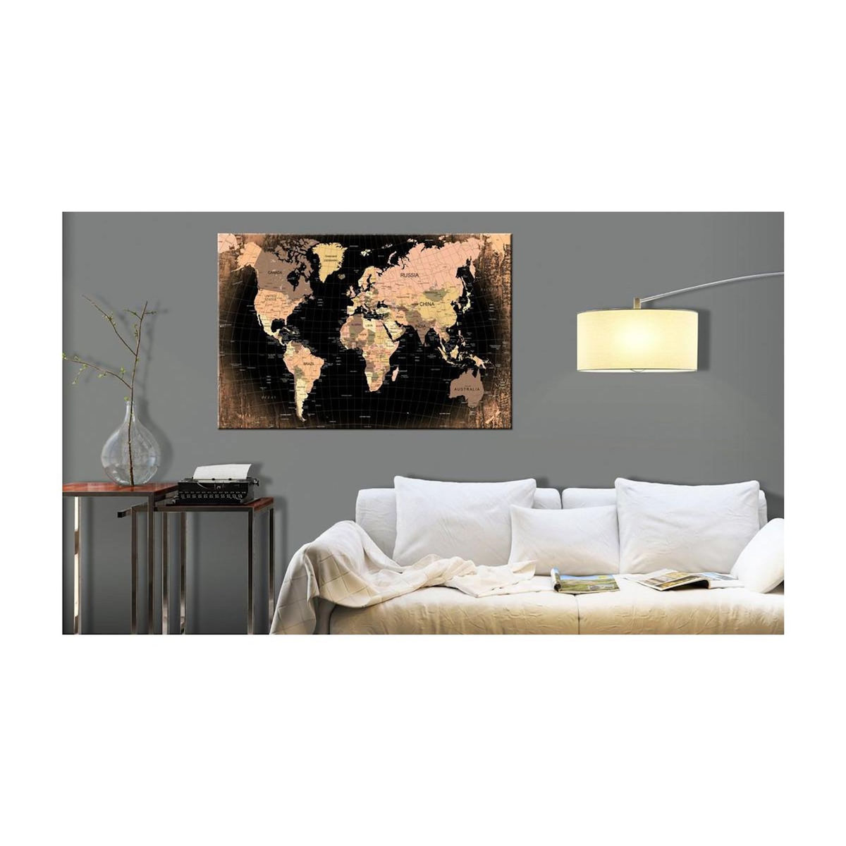 Paris Prix Tableau en Liège  Carte du Monde - Planet Earth