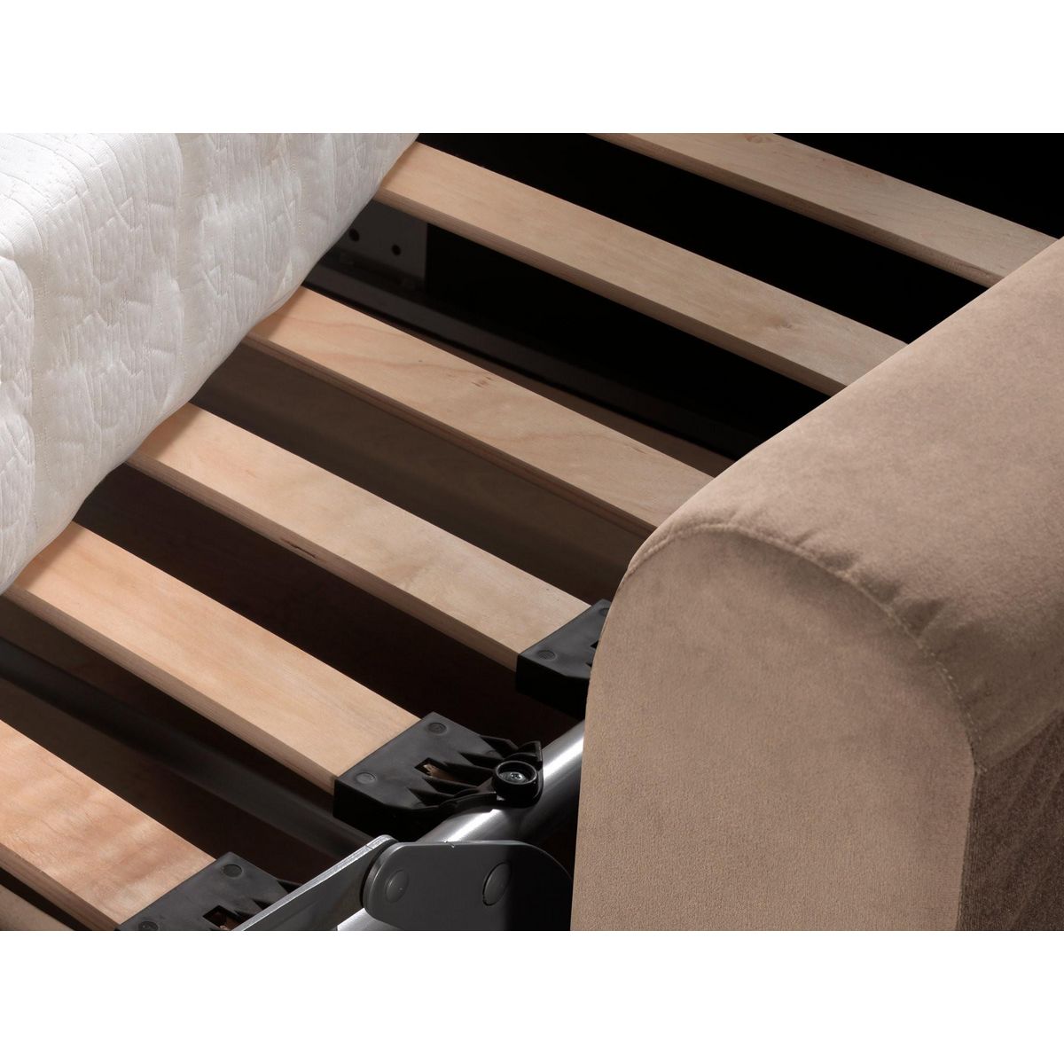 LISA DESIGN Owen - canapé 3 places convertible express couchage quotidien 140 cm matelas 12 cm en velours